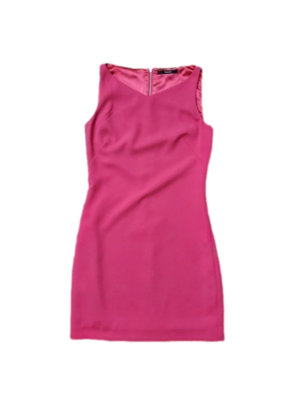 Tahari Size 2 Pink Sleeveless Sheath Mini Dress